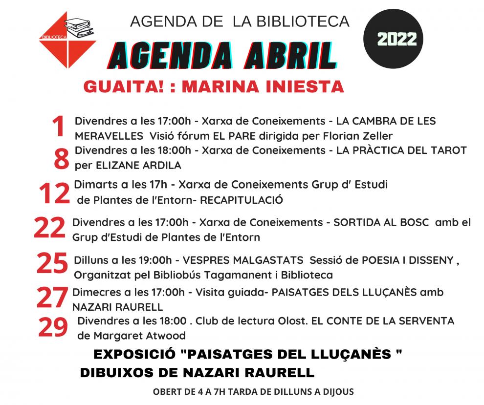 Agenda del Centre Cívic